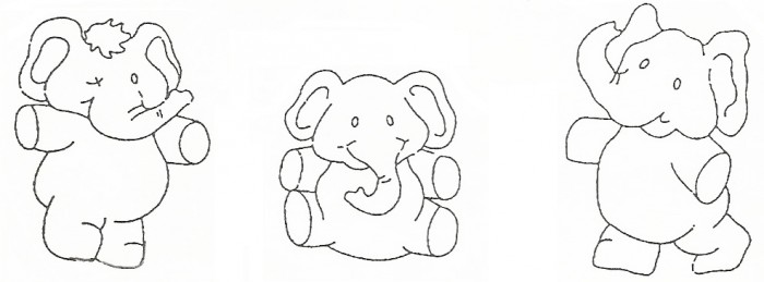 Elephant Set/Elefant sæt