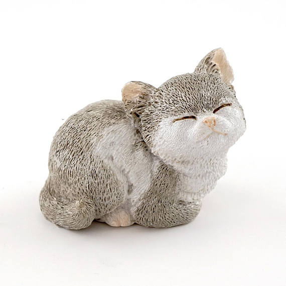 Grå miniature kattekilling